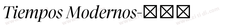 Tiempos Modernos字体转换